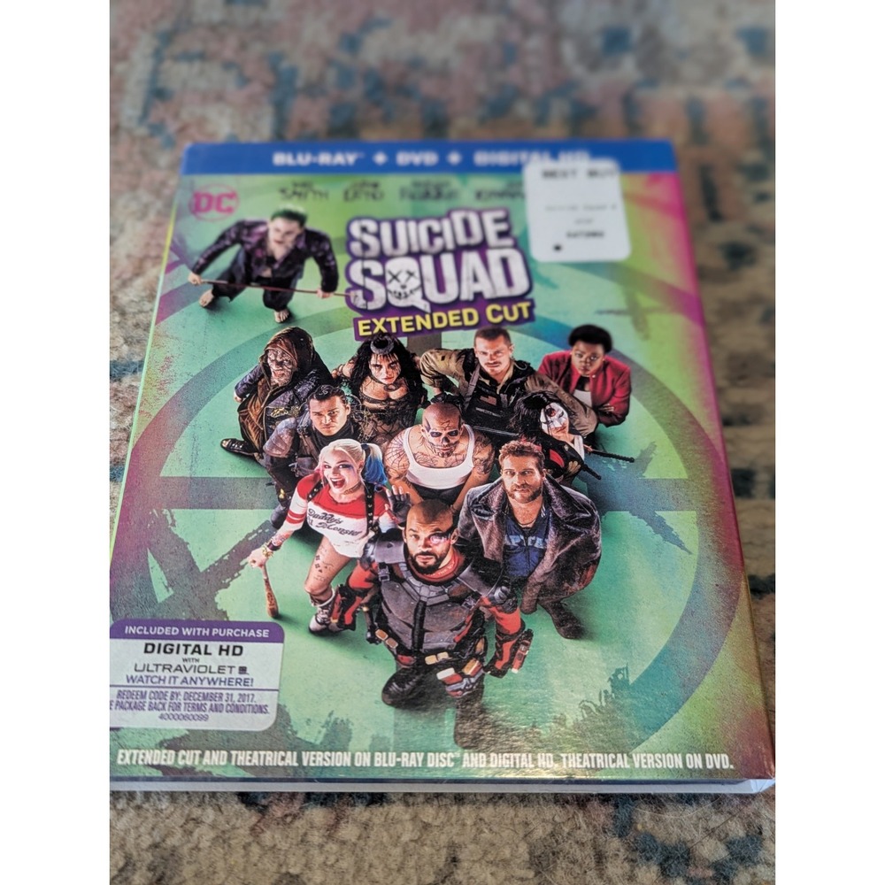 Suicide Squad (Extended Cut) (Blu-ray, 2016) Brand New!!!‎